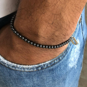 Pulseira Masculina com Pingente Navalha