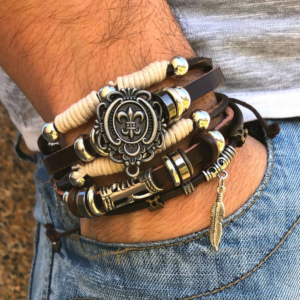 pulseira-masculina-couro-johnny-depp