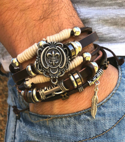 pulseira-masculina-couro-johnny-depp