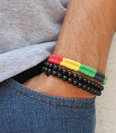 pulseira-masculina-de-pano-reggae-4men-ajustavel