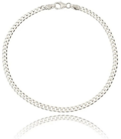 Pulseira Masculina de Prata 925 Grumet