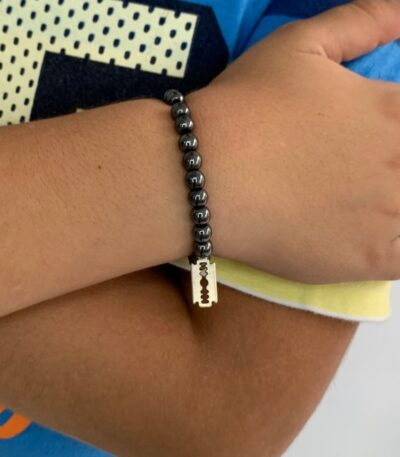 Pulseira Masculina Infantil Pingente Navalha