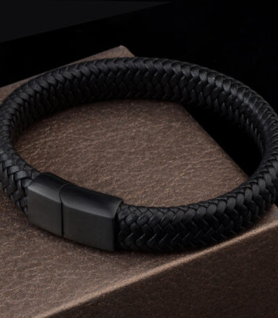 pulseira-de-couro-minimalista-preto