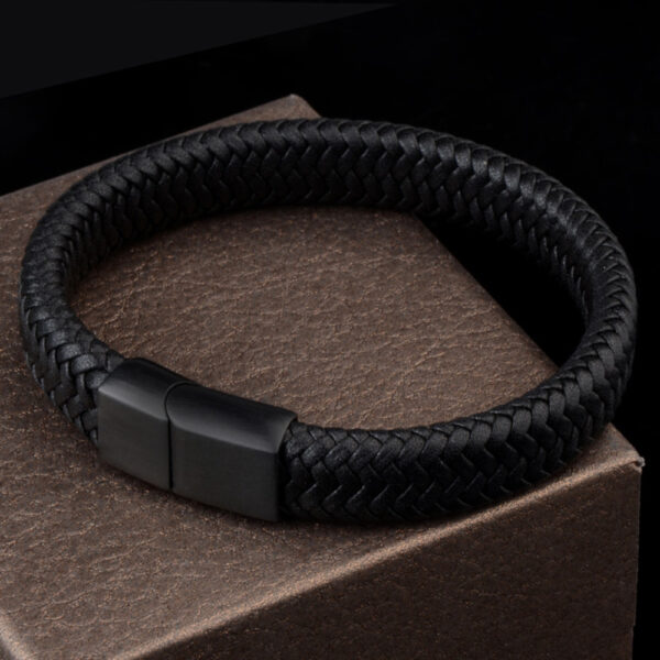 pulseira-de-couro-minimalista-preto