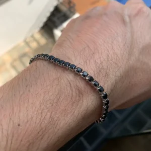 pulseira-masculina-riviera-de-aco-preta