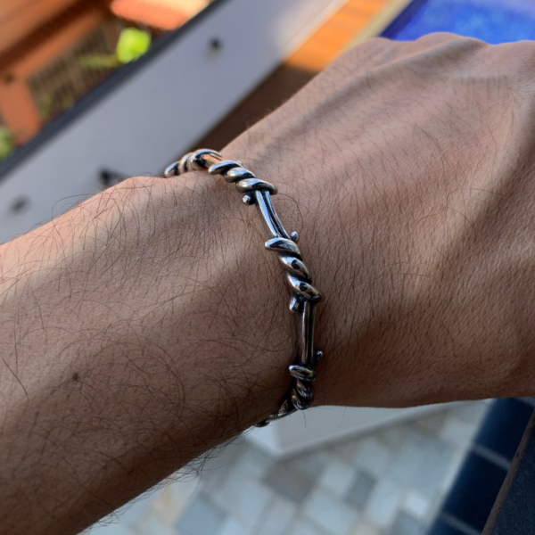 pulseira-masculino-arame-farpado-aco-inox