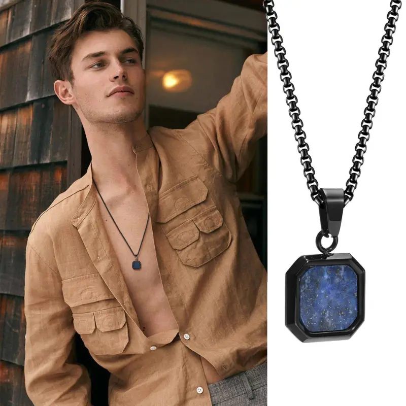 colar-masculino-preto-com-pedra-natural-lapis-azul-2