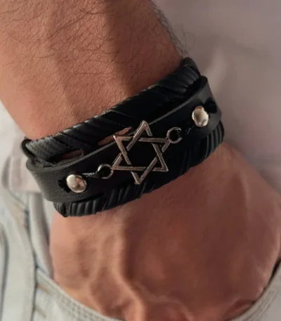 pulseira-de-couro-masculina-estrela-de-davi