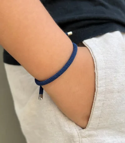 Pulseira Infantil Sallerno de Corda Azul