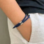 Pulseira Infantil Sallerno de Corda Azul